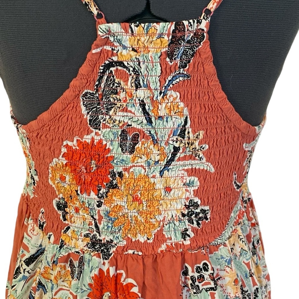 Free People Intimately Through The Vine Maxi Dress Combo Sz L Floral Crunch - Picture 11 of 16